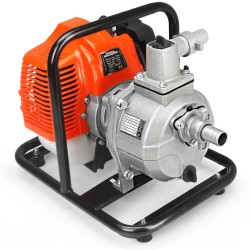 Motopompa autoadescante a scoppio 1" motore benzina olio 2 tempi 5,2HP Prevalenza 25 metri Portata 300 L /min